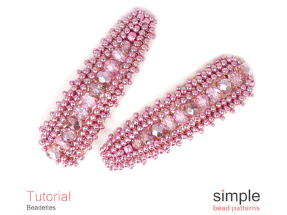 Beadettes Beaded Hair Clips Pattern