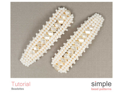 Beadettes Beaded Hair Clips Pattern
