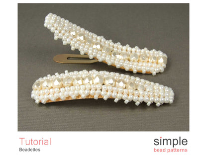 Beadettes Beaded Hair Clips Pattern