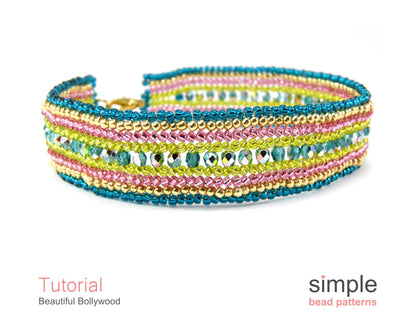 Beautiful Bollywood Bracelet Beading Pattern