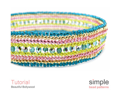 Beautiful Bollywood Bracelet Beading Pattern