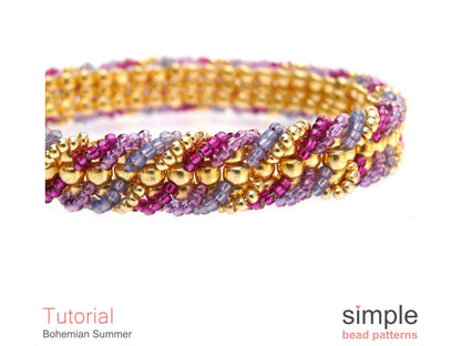 Bohemian Summer Bracelet Beading Pattern