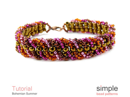 Bohemian Summer Bracelet Beading Pattern