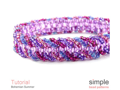 Bohemian Summer Bracelet Beading Pattern