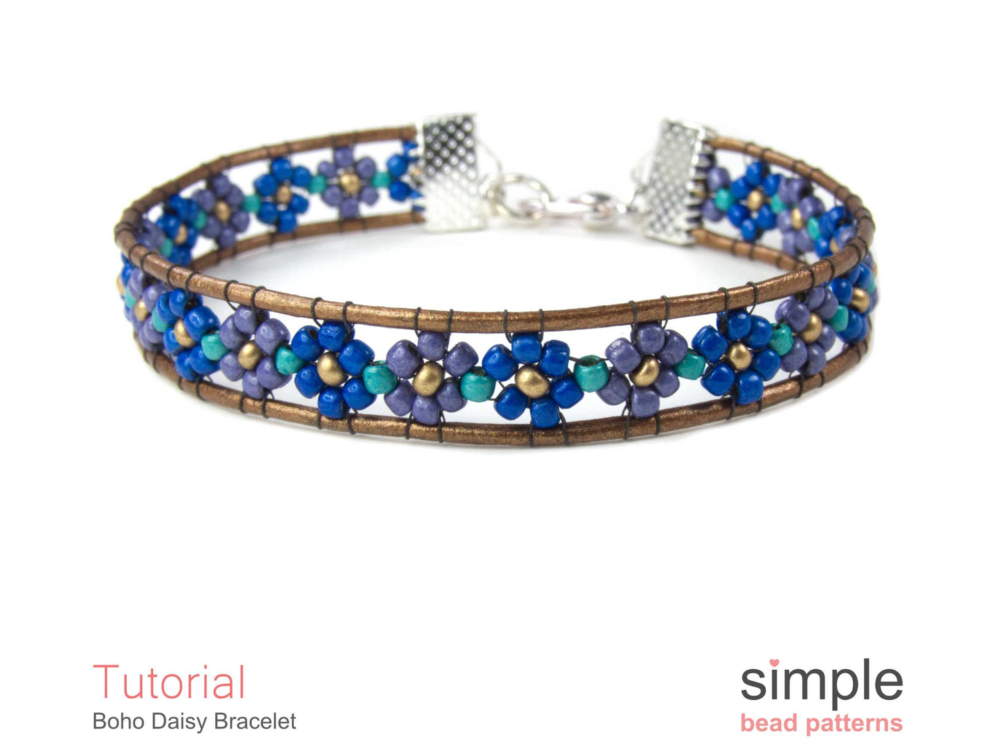 Boho Daisy Bracelet Beading Pattern