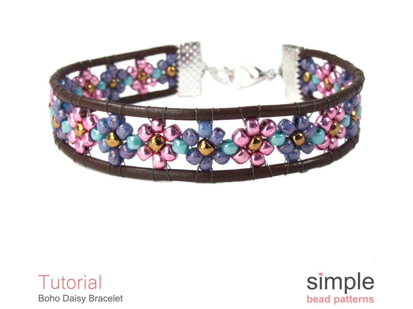 Boho Daisy Bracelet Beading Pattern