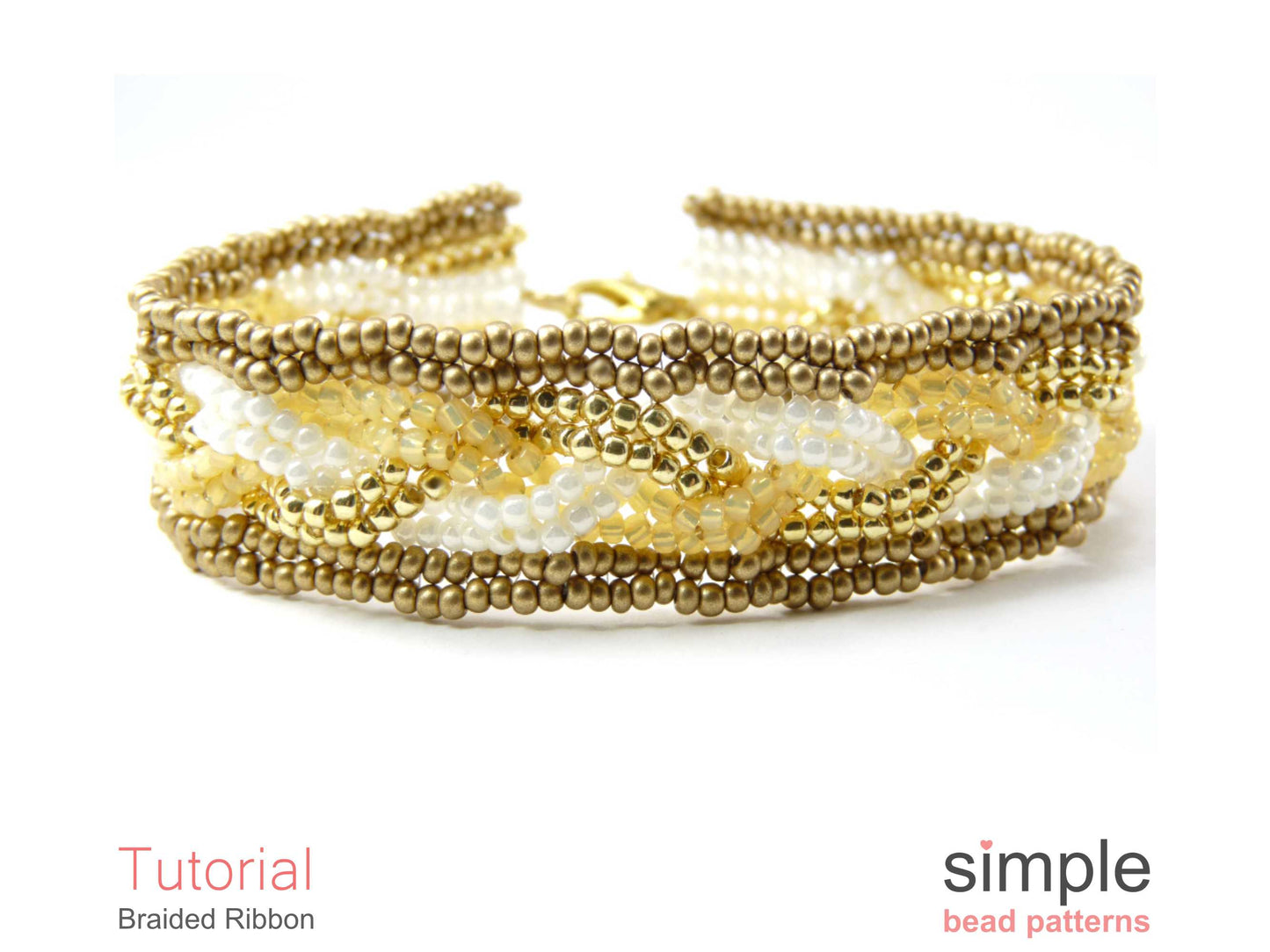 Braided Ribbon Bracelet Beading Pattern