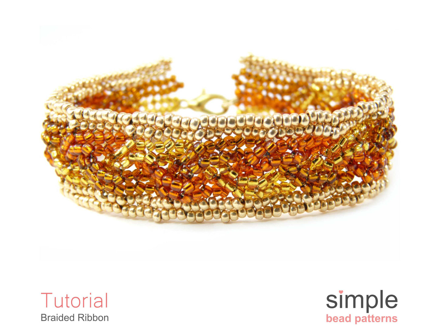 Braided Ribbon Bracelet Beading Pattern