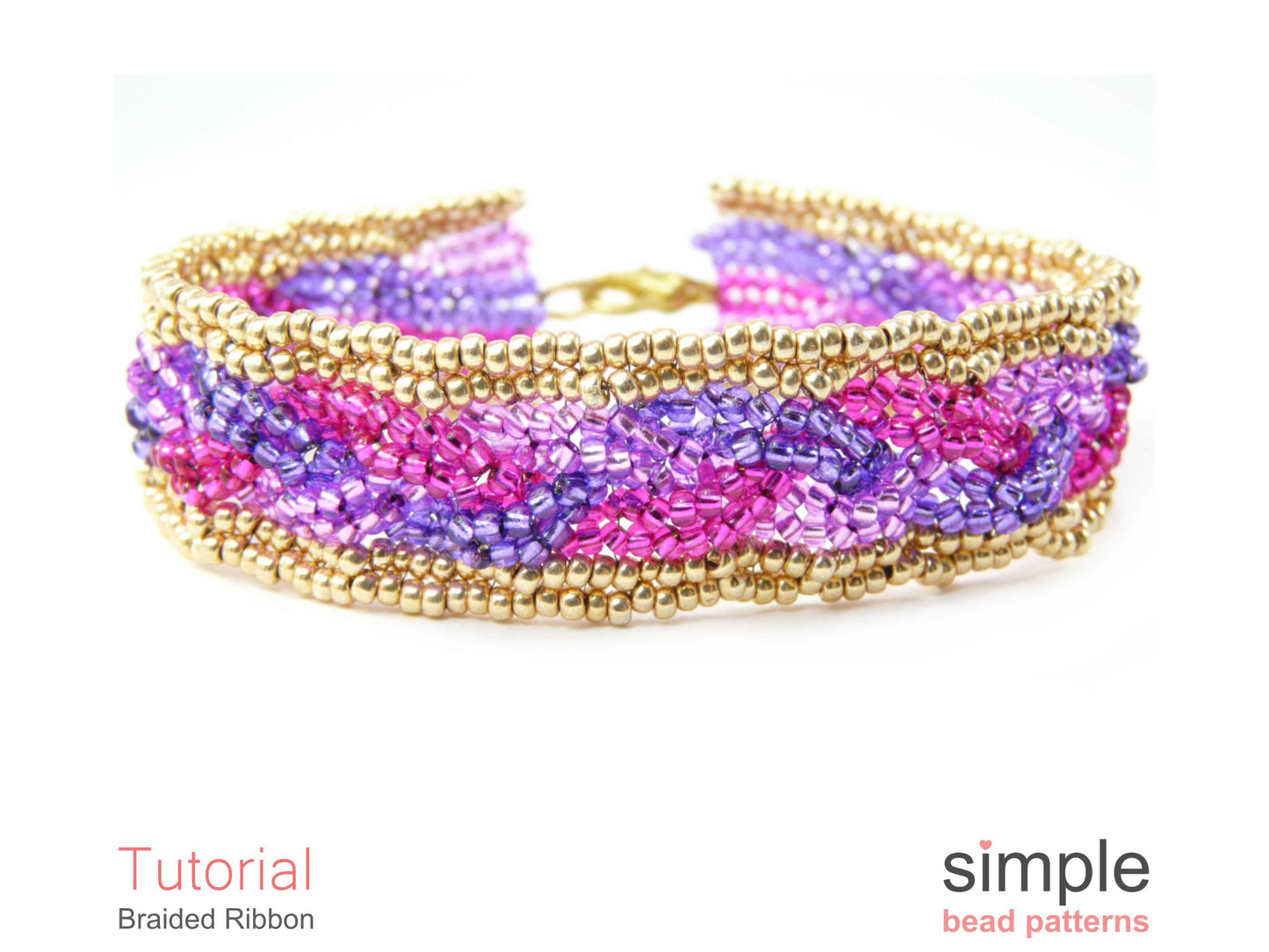 Braided Ribbon Bracelet Beading Pattern