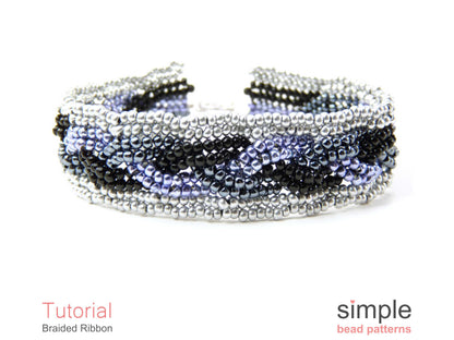 Braided Ribbon Bracelet Beading Pattern