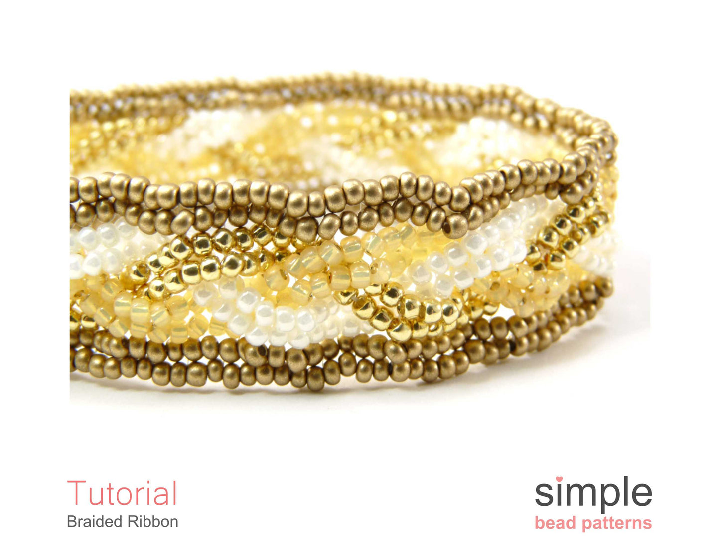 Braided Ribbon Bracelet Beading Pattern