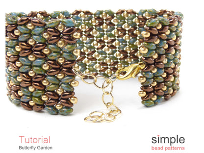 Butterfly Garden Bracelet Beading Pattern