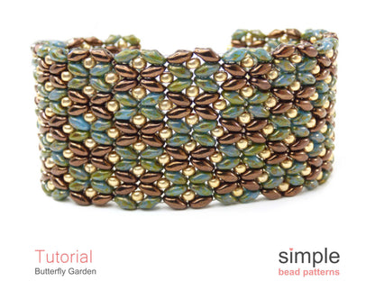 Butterfly Garden Bracelet Beading Pattern