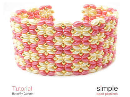 Butterfly Garden Bracelet Beading Pattern
