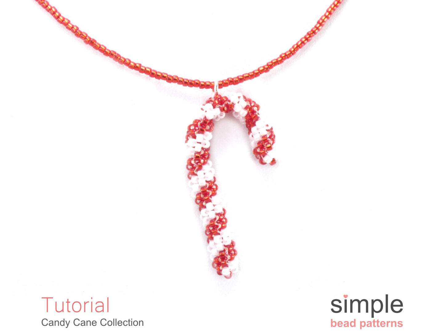 Candy Cane Earrings, Necklace & Bracelet Pattern