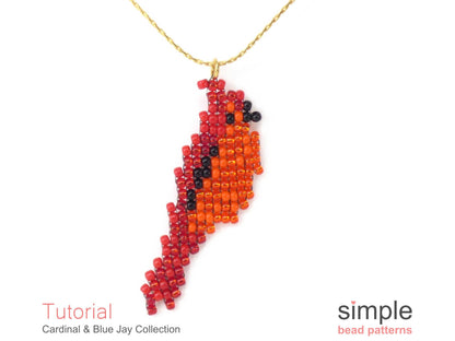 Cardinal / Blue Jay Earrings, Necklace, Brooch & Ornament Tutorial