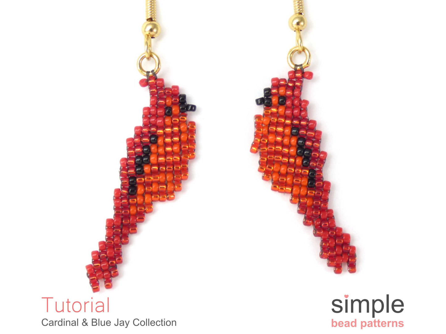 Cardinal / Blue Jay Earrings, Necklace, Brooch & Ornament Tutorial