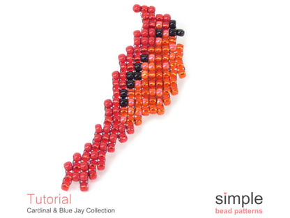 Cardinal / Blue Jay Earrings, Necklace, Brooch & Ornament Tutorial