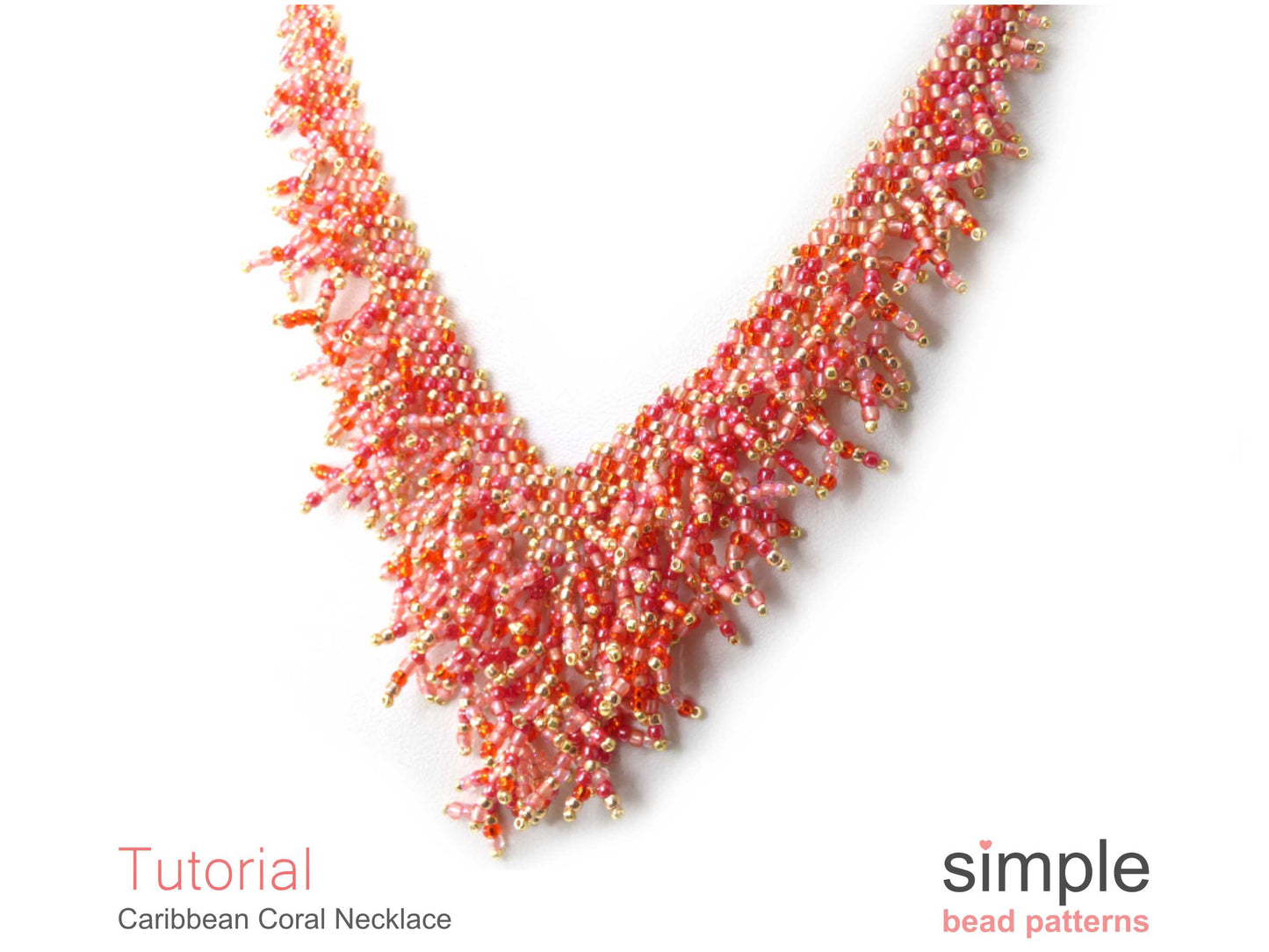 Caribbean Coral Fringe Necklace Beading Pattern