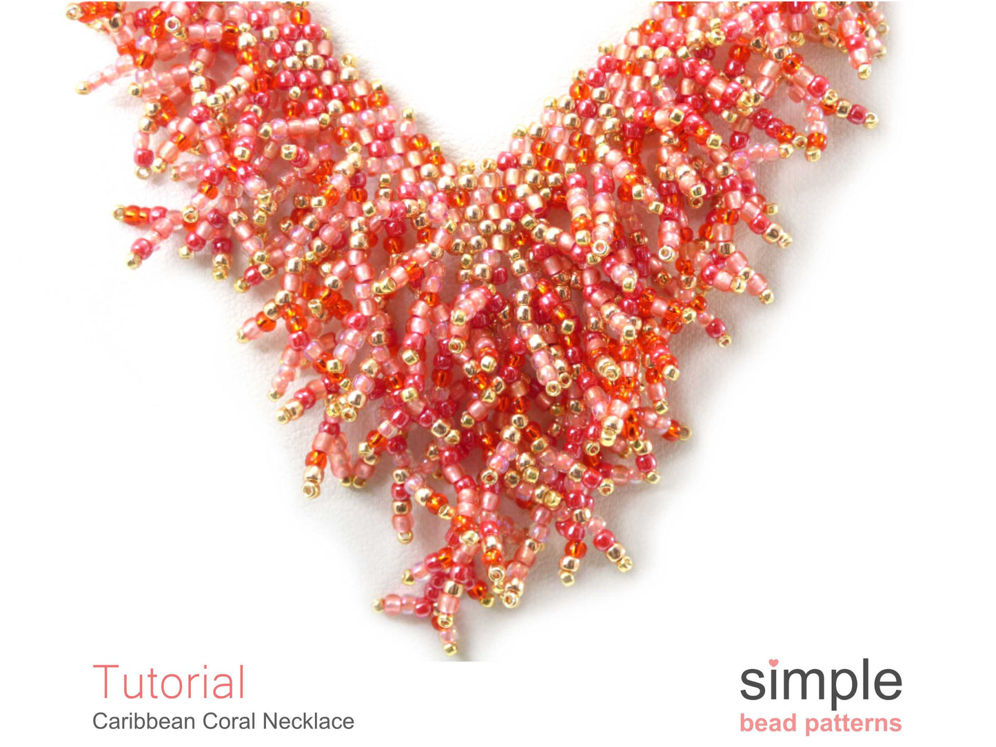 Caribbean Coral Fringe Necklace Beading Pattern