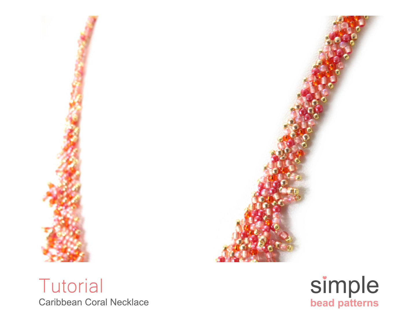 Caribbean Coral Fringe Necklace Beading Pattern