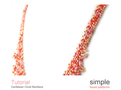 Caribbean Coral Fringe Necklace Beading Pattern