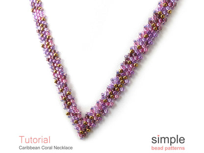 Caribbean Coral Fringe Necklace Beading Pattern