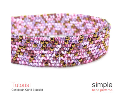 Caribbean Coral Bracelet Beading Pattern