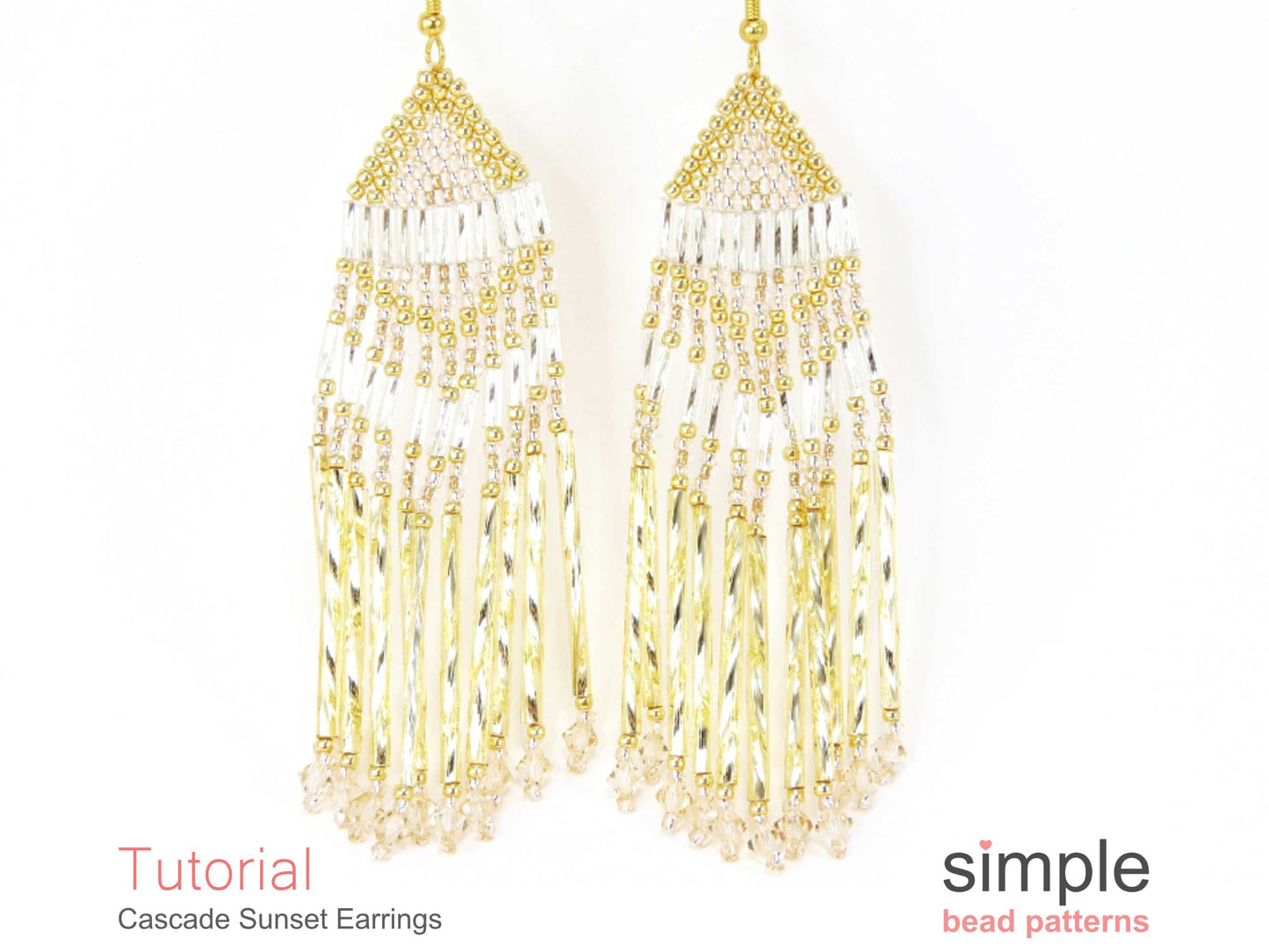 Cascade Sunset Earrings Beading Pattern
