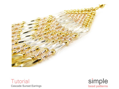 Cascade Sunset Earrings Beading Pattern