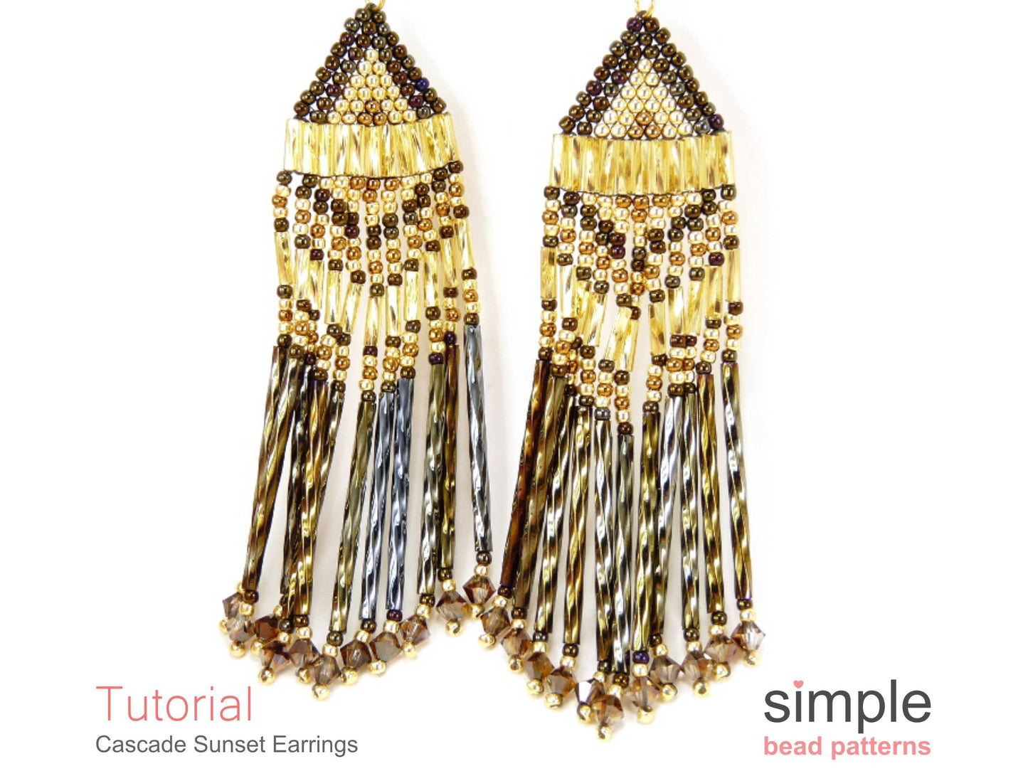 Cascade Sunset Earrings Beading Pattern
