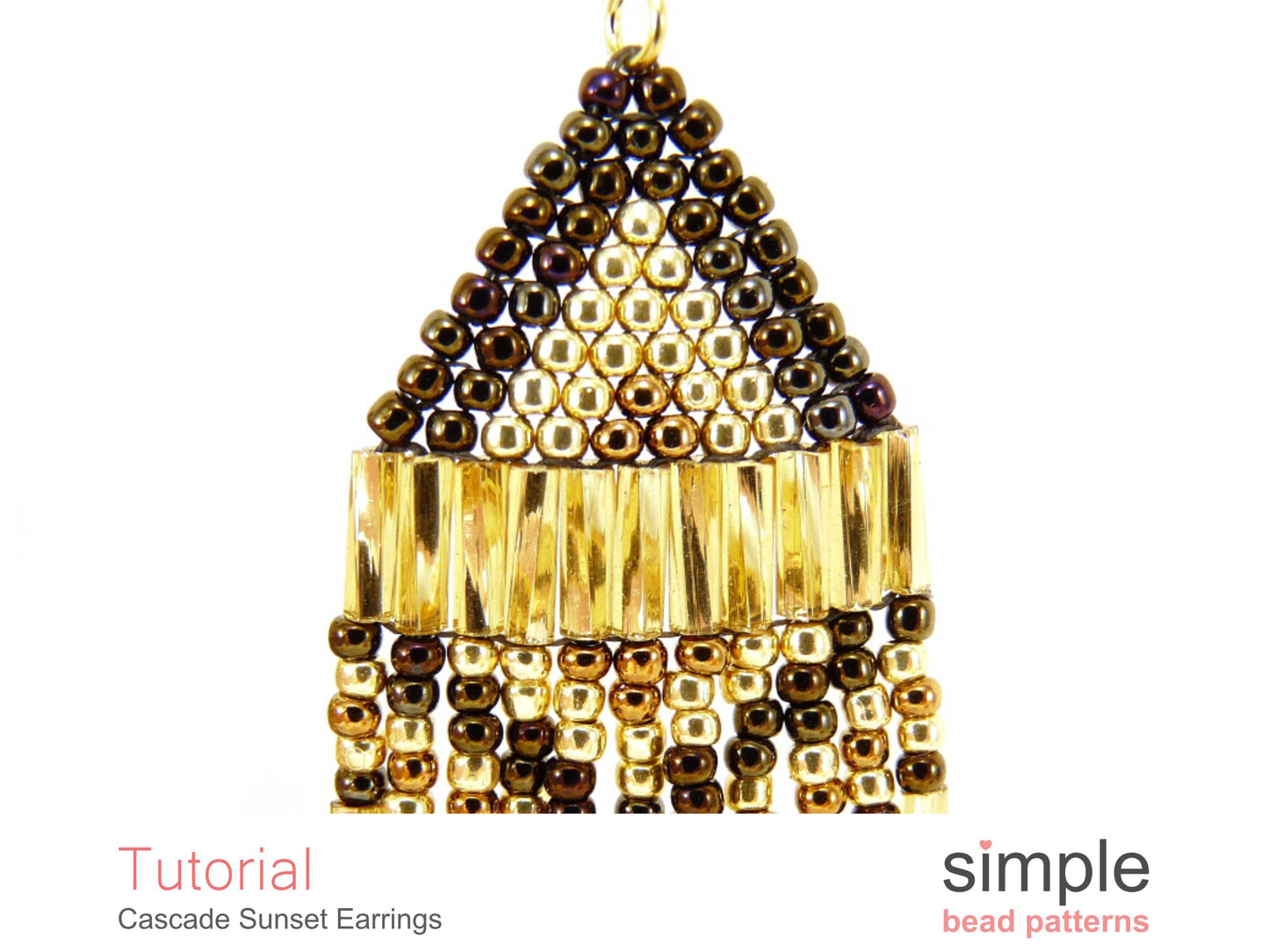 Cascade Sunset Earrings Beading Pattern