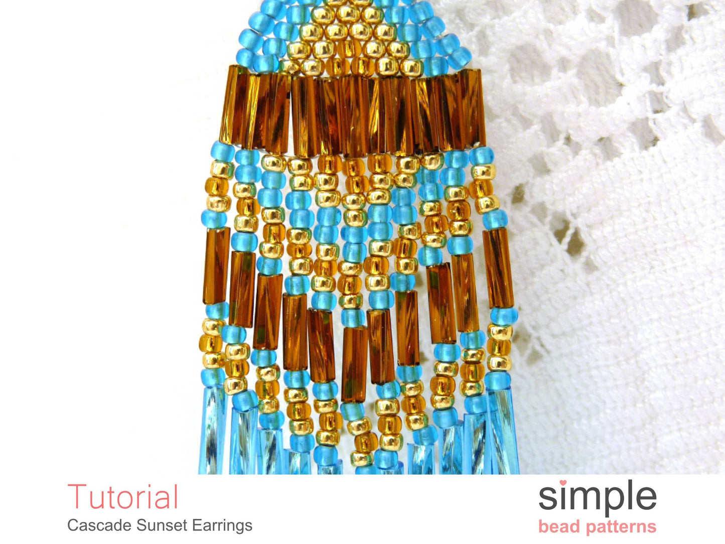 Cascade Sunset Earrings Beading Pattern