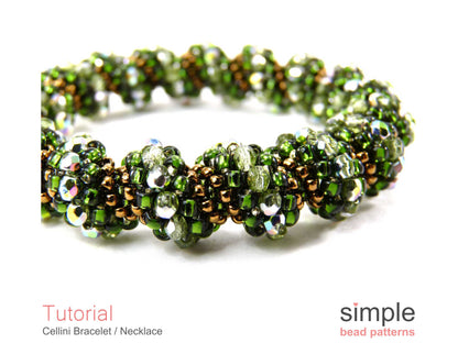 Cellini Spiral Bracelet & Necklace Beading Pattern