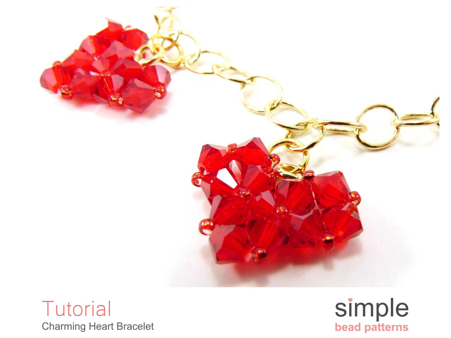 Charming Heart Bracelet Beading Pattern