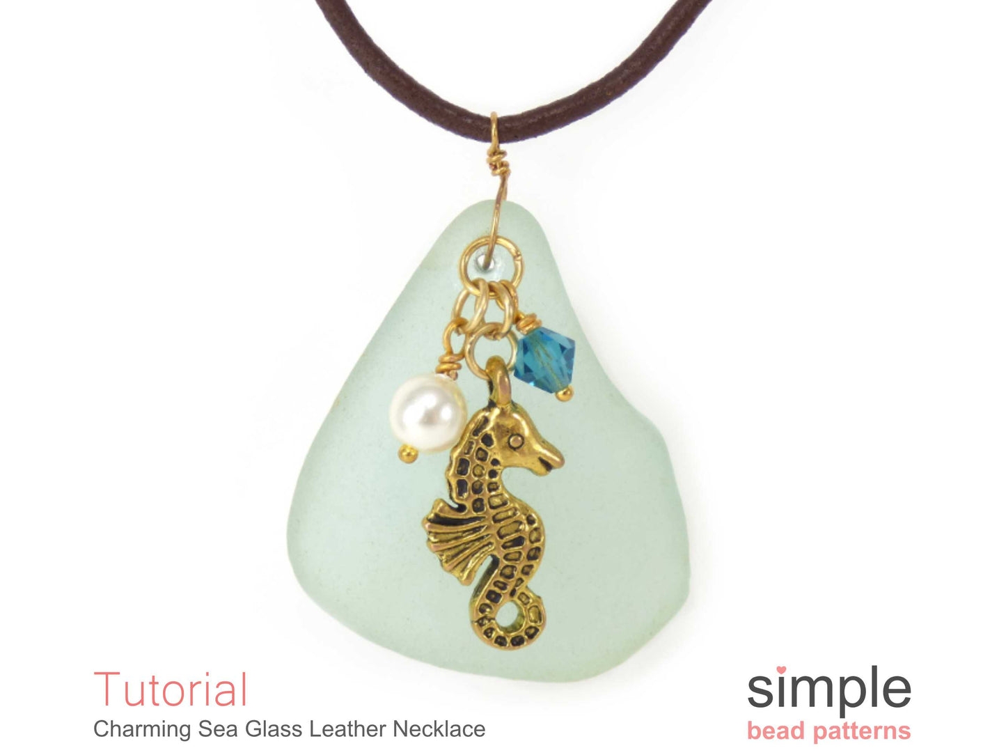 Charming Sea Glass Leather Necklace Tutorial