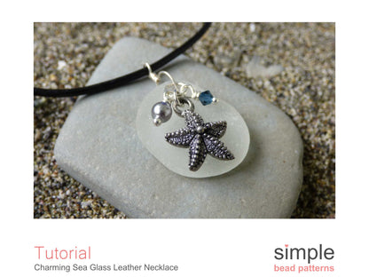 Charming Sea Glass Leather Necklace Tutorial