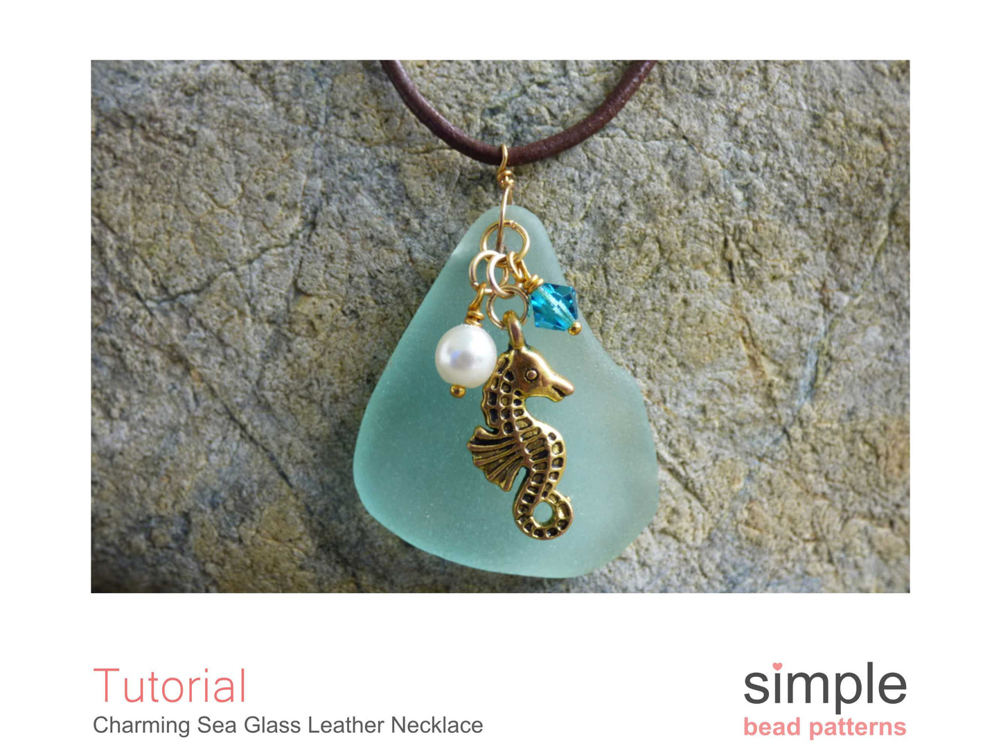 Charming Sea Glass Leather Necklace Tutorial