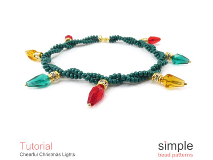 Cheerful Christmas Light Earrings, Bracelet & Necklace Pattern