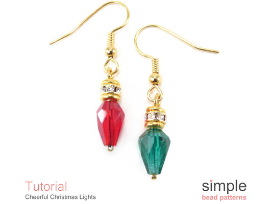 Cheerful Christmas Light Earrings, Bracelet & Necklace Pattern