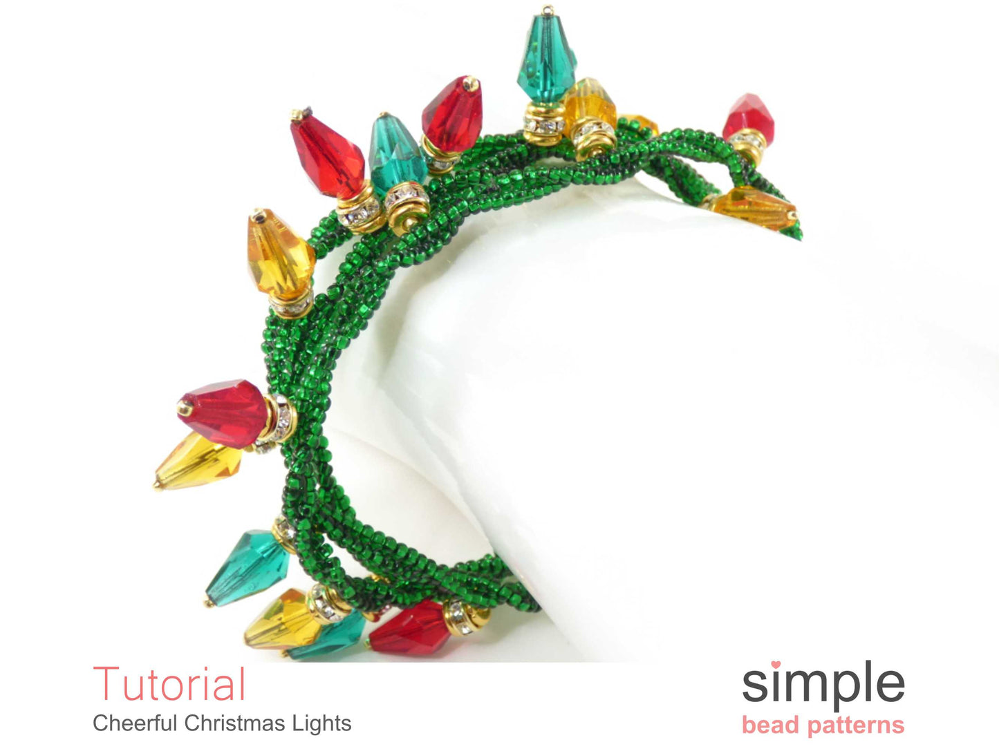 Cheerful Christmas Light Earrings, Bracelet & Necklace Pattern
