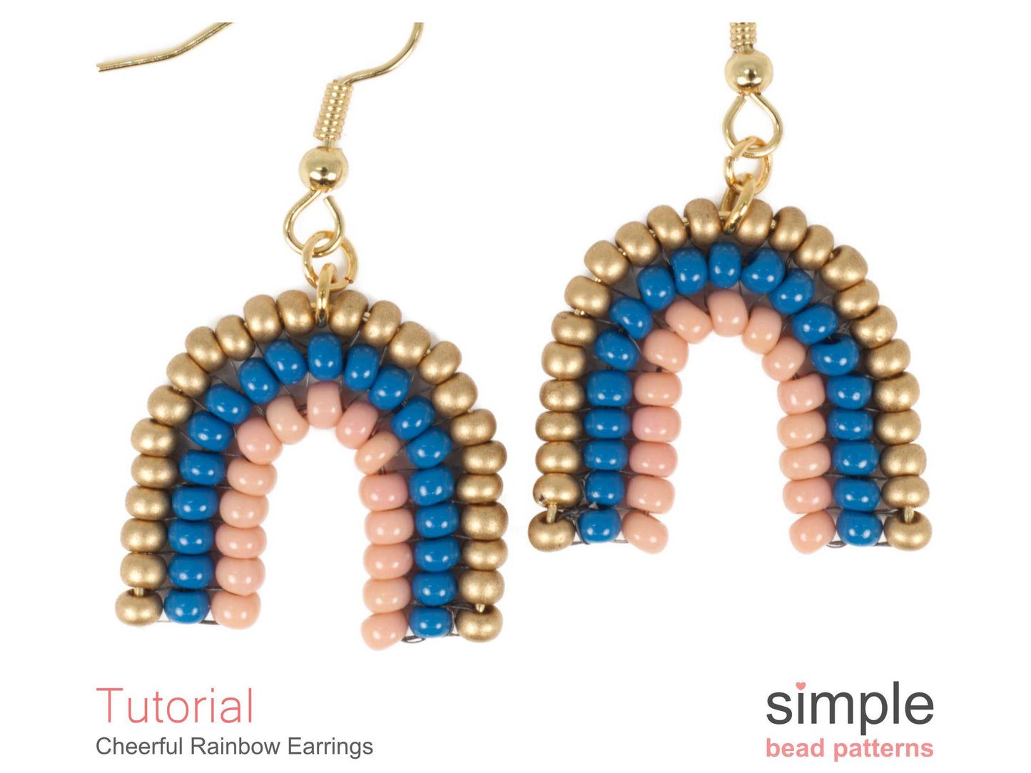 Cheerful Rainbow Earrings Beading Pattern