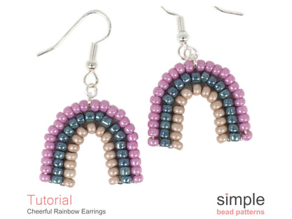 Cheerful Rainbow Earrings Beading Pattern