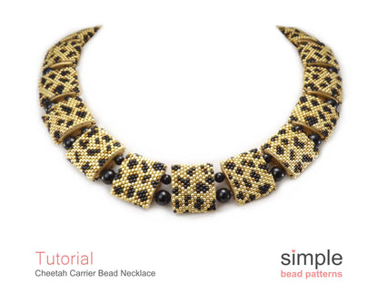 Cheetah Carrier Bead Necklace Pattern
