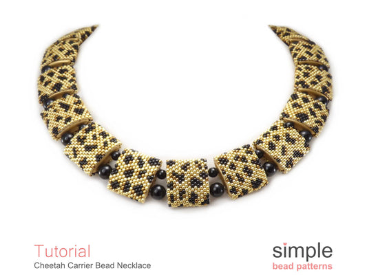 Cheetah Carrier Bead Necklace Pattern