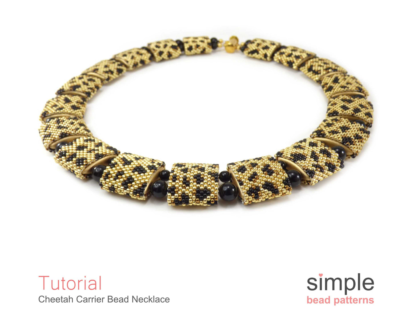 Cheetah Carrier Bead Necklace Pattern