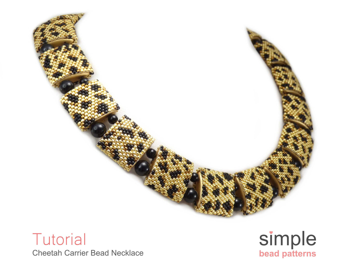 Cheetah Carrier Bead Necklace Pattern