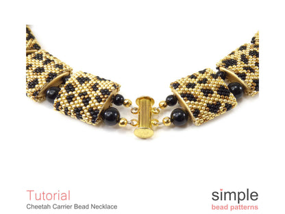 Cheetah Carrier Bead Necklace Pattern