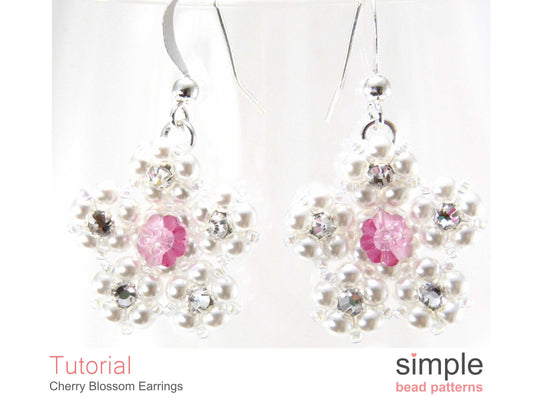 Cherry Blossom Earrings Beading Pattern