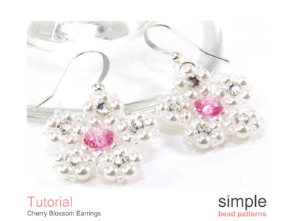 Cherry Blossom Earrings Beading Pattern